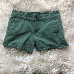Stretchy Army Green American Eagle Shorts